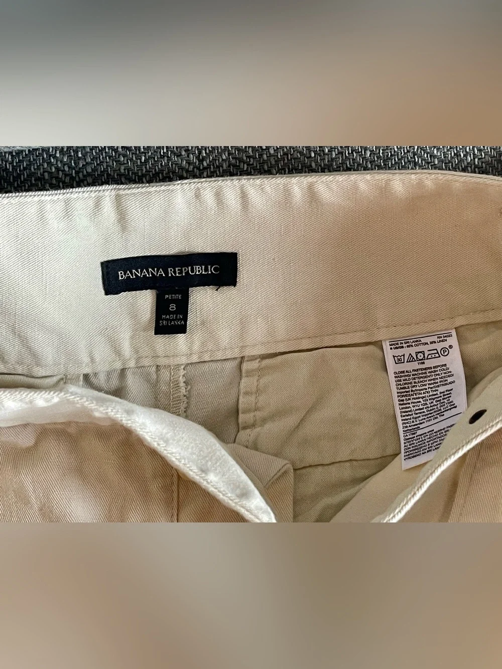 NWOT Banana Republic Pants Cargo Heritage Explorer Tapered Women’s Size 8 Petite